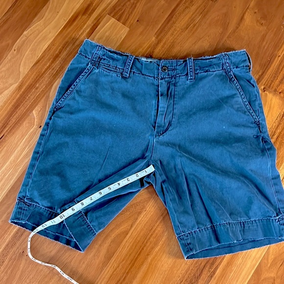 Polo Ralph Lauren Men's Flat front Shorts Size 34 Dark Blue adjustable 5 pocket - Picture 5 of 9